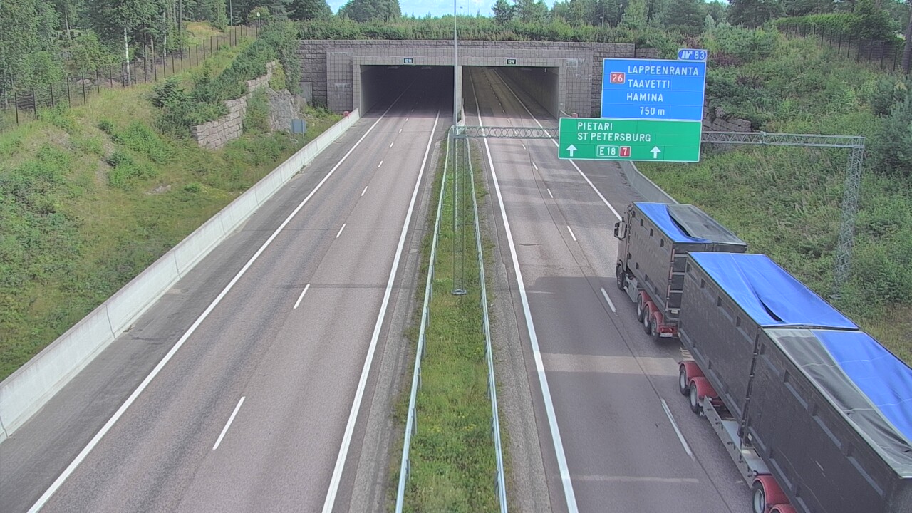 Kelikamerat Kuva Tie 7 Hamina, Husula, suuaukko länsi, Hamina, Kymenlaakso