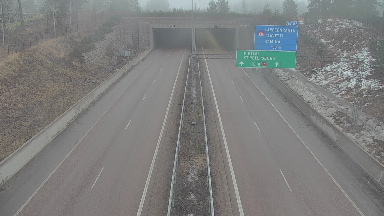 Kelikamerat Kuva Tie 7 Hamina, Husula, suuaukko länsi, Hamina, Kymenlaakso