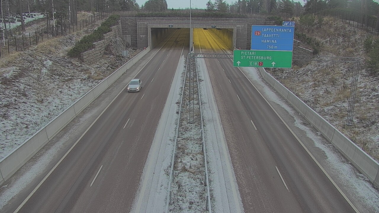 Kelikamerat Kuva Tie 7 Hamina, Husula, suuaukko länsi, Hamina, Kymenlaakso