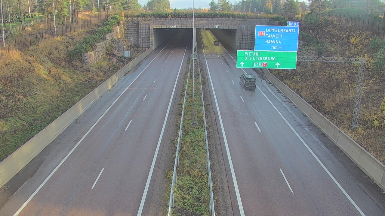 Kelikamerat Kuva Tie 7 Hamina, Husula, suuaukko länsi, Hamina, Kymenlaakso