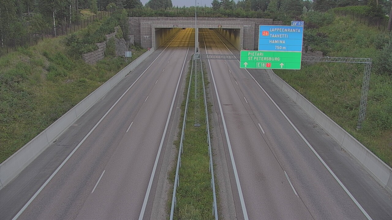 Kelikamerat Kuva Tie 7 Hamina, Husula, suuaukko länsi, Hamina, Kymenlaakso