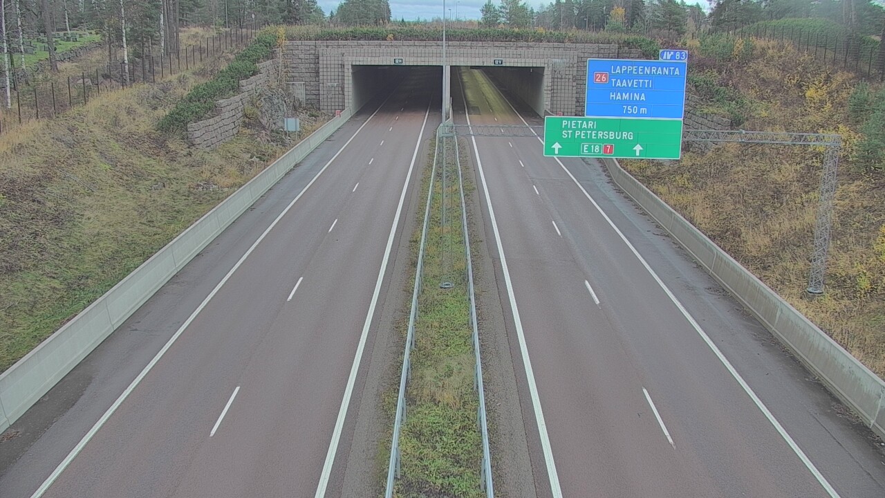 Kelikamerat Kuva Tie 7 Hamina, Husula, suuaukko länsi, Hamina, Kymenlaakso