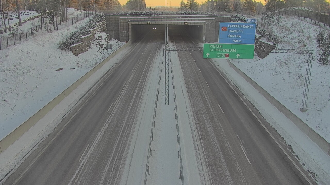 Kelikamerat Kuva Tie 7 Hamina, Husula, suuaukko länsi, Hamina, Kymenlaakso