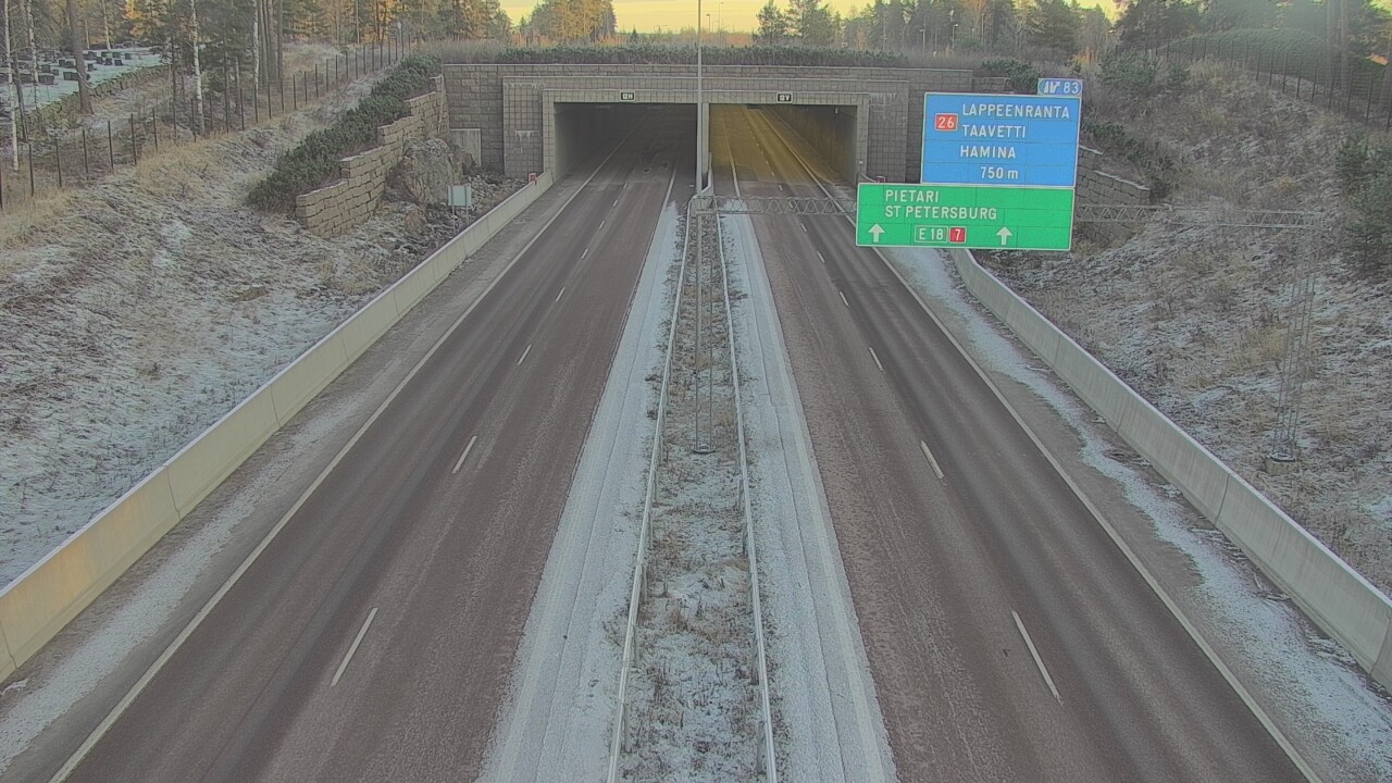 Kelikamerat Kuva Tie 7 Hamina, Husula, suuaukko länsi, Hamina, Kymenlaakso