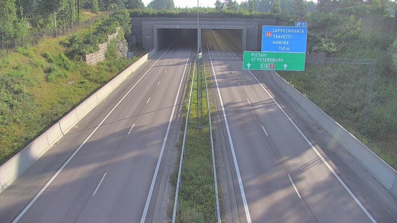 Weather Camera Image Road 7 Hamina, Husula, suuaukko west, Hamina, Kymenlaakso