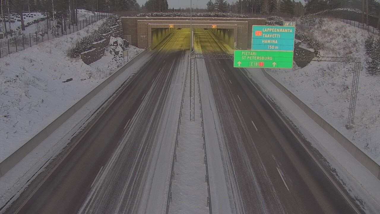 Kelikamerat Kuva Tie 7 Hamina, Husula, suuaukko länsi, Hamina, Kymenlaakso