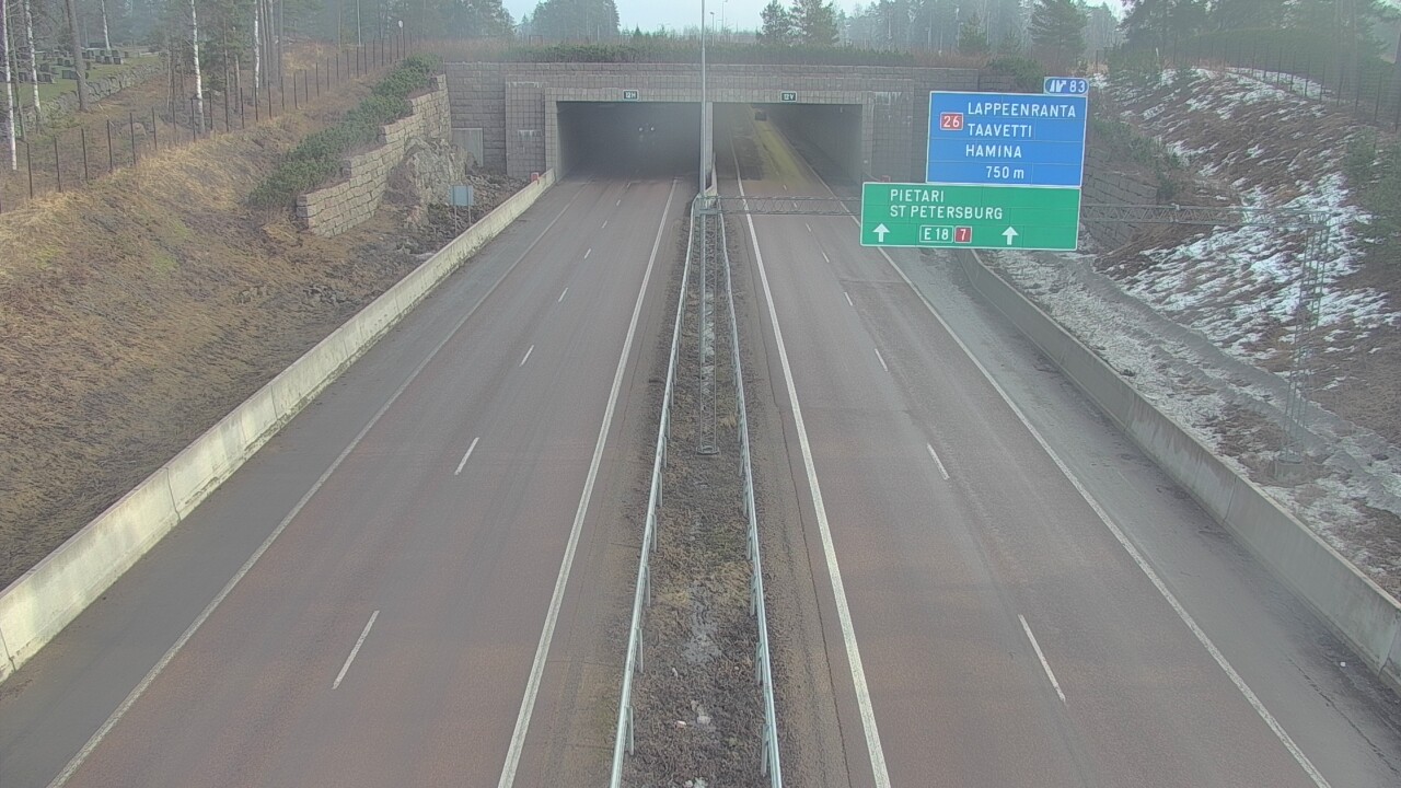 Kelikamerat Kuva Tie 7 Hamina, Husula, suuaukko länsi, Hamina, Kymenlaakso