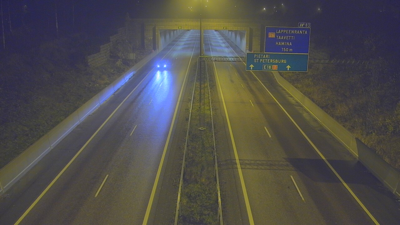 Kelikamerat Kuva Tie 7 Hamina, Husula, suuaukko länsi, Hamina, Kymenlaakso