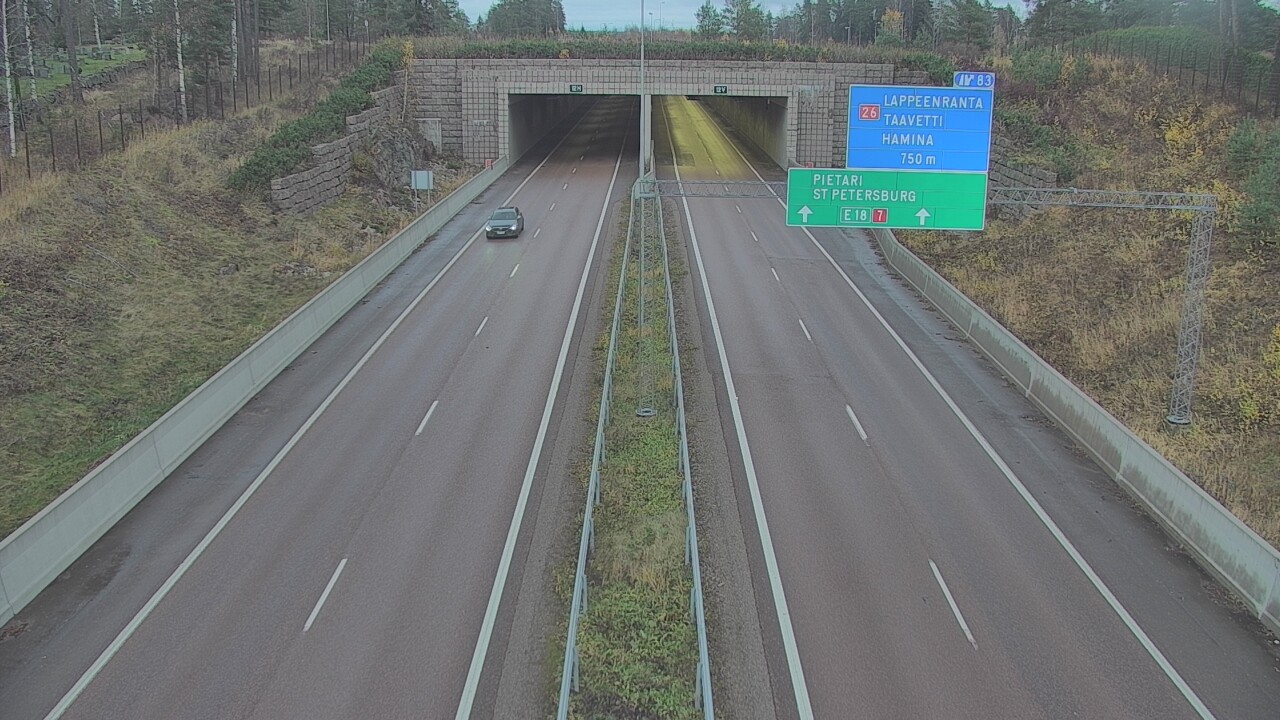 Kelikamerat Kuva Tie 7 Hamina, Husula, suuaukko länsi, Hamina, Kymenlaakso