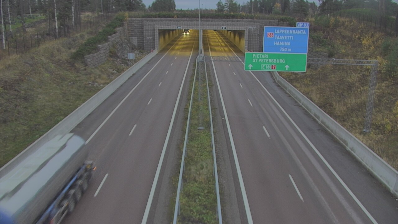 Kelikamerat Kuva Tie 7 Hamina, Husula, suuaukko länsi, Hamina, Kymenlaakso