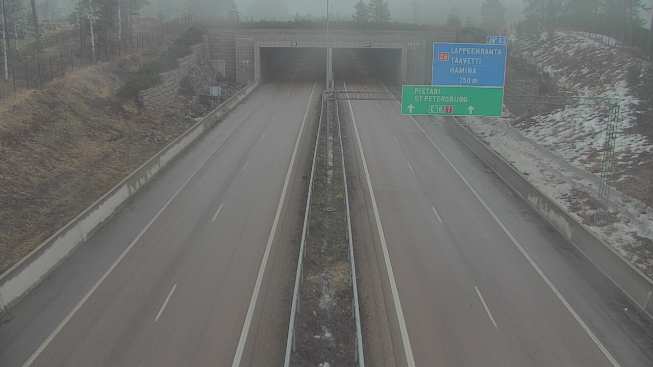 Kelikamerat Kuva Tie 7 Hamina, Husula, suuaukko länsi, Hamina, Kymenlaakso