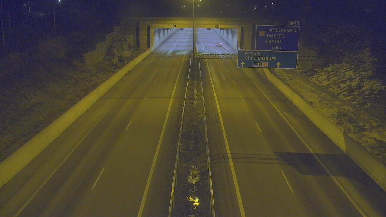 Kelikamerat Kuva Tie 7 Hamina, Husula, suuaukko länsi, Hamina, Kymenlaakso