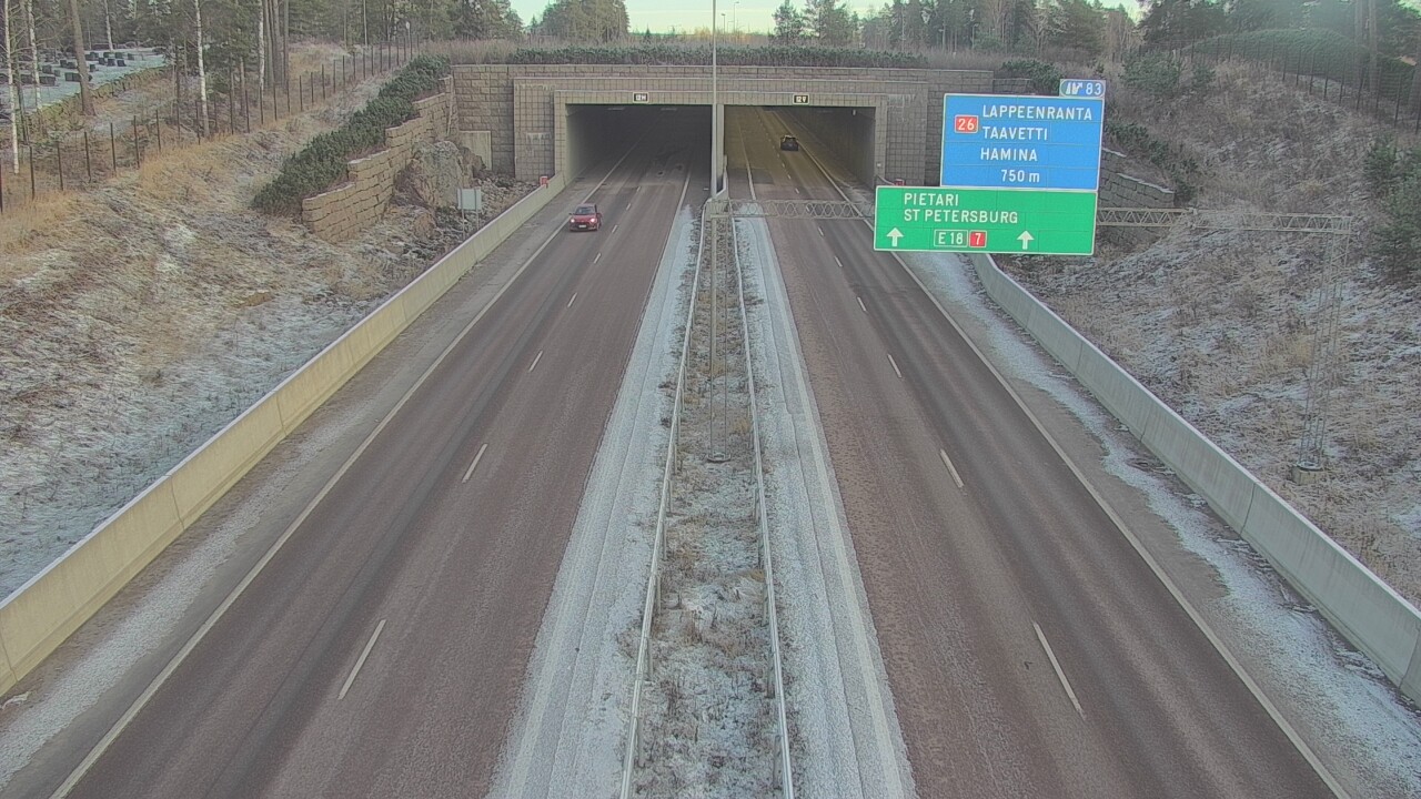 Kelikamerat Kuva Tie 7 Hamina, Husula, suuaukko länsi, Hamina, Kymenlaakso