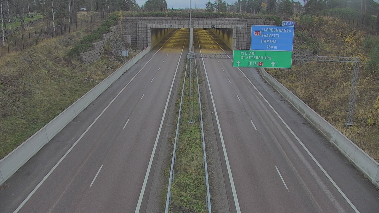 Kelikamerat Kuva Tie 7 Hamina, Husula, suuaukko länsi, Hamina, Kymenlaakso