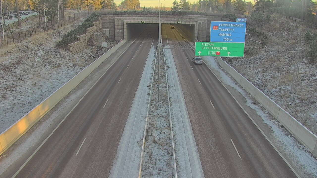 Kelikamerat Kuva Tie 7 Hamina, Husula, suuaukko länsi, Hamina, Kymenlaakso