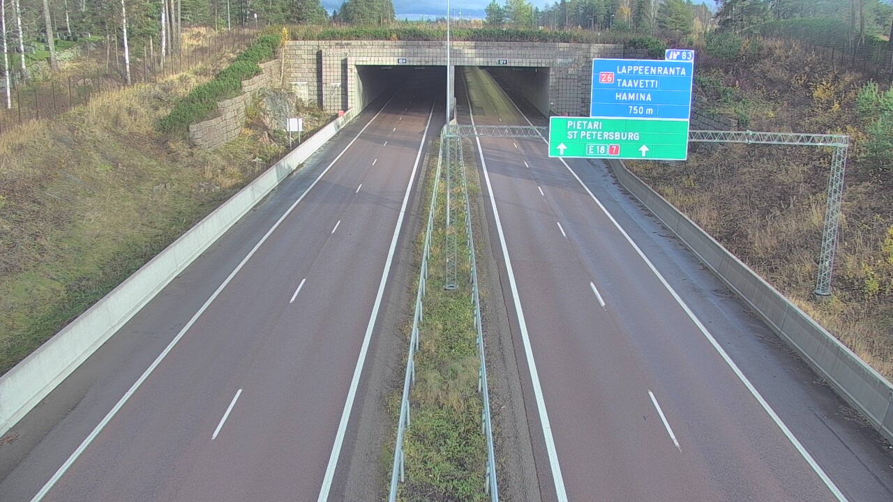 Kelikamerat Kuva Tie 7 Hamina, Husula, suuaukko länsi, Hamina, Kymenlaakso