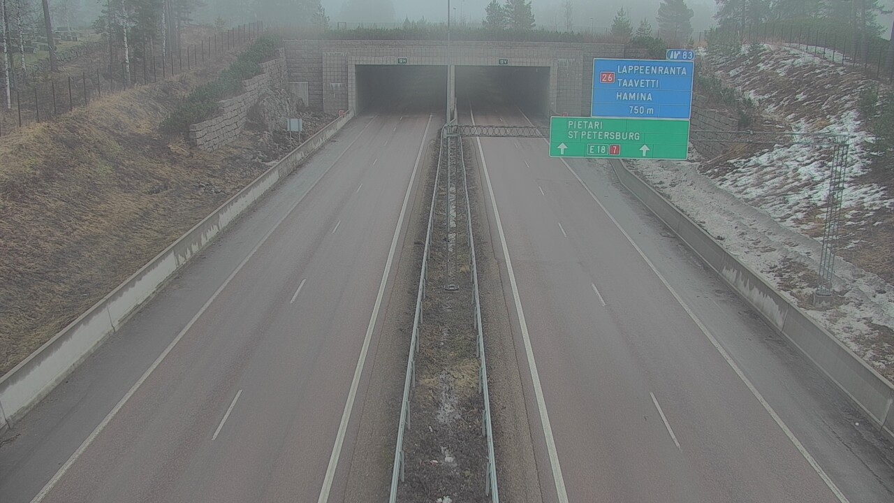 Kelikamerat Kuva Tie 7 Hamina, Husula, suuaukko länsi, Hamina, Kymenlaakso