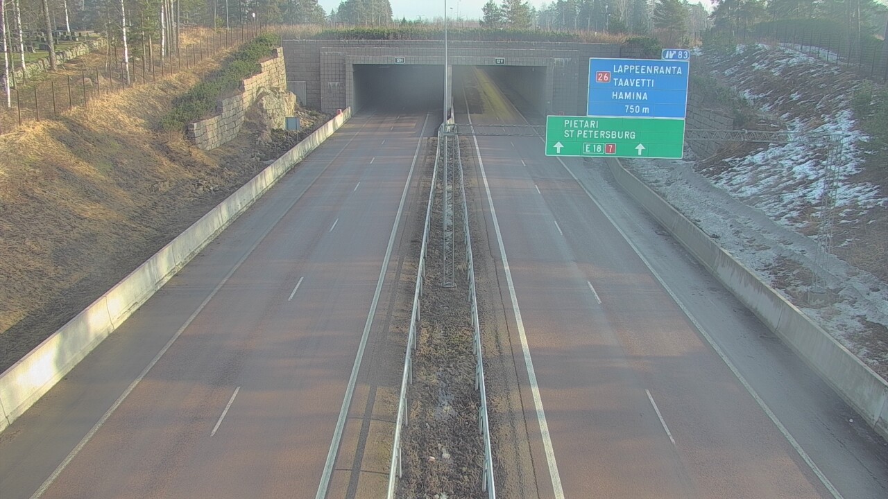 Kelikamerat Kuva Tie 7 Hamina, Husula, suuaukko länsi, Hamina, Kymenlaakso