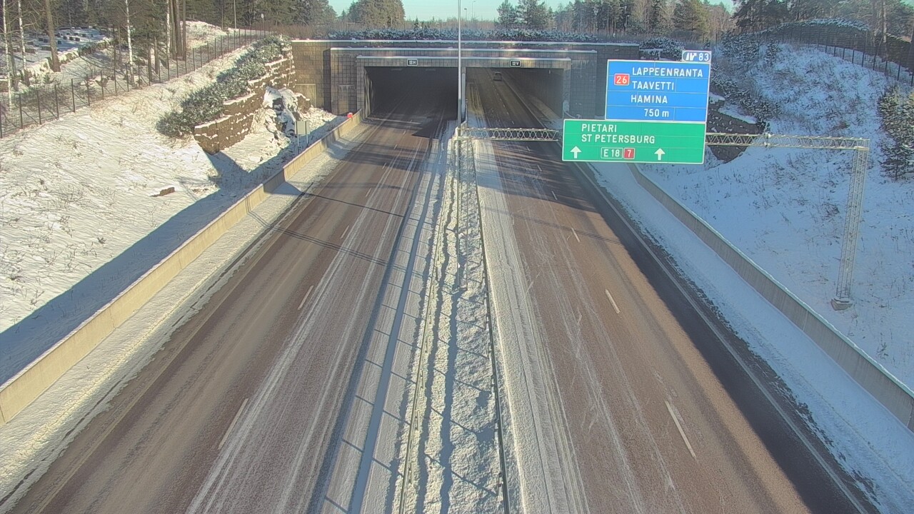 Kelikamerat Kuva Tie 7 Hamina, Husula, suuaukko länsi, Hamina, Kymenlaakso