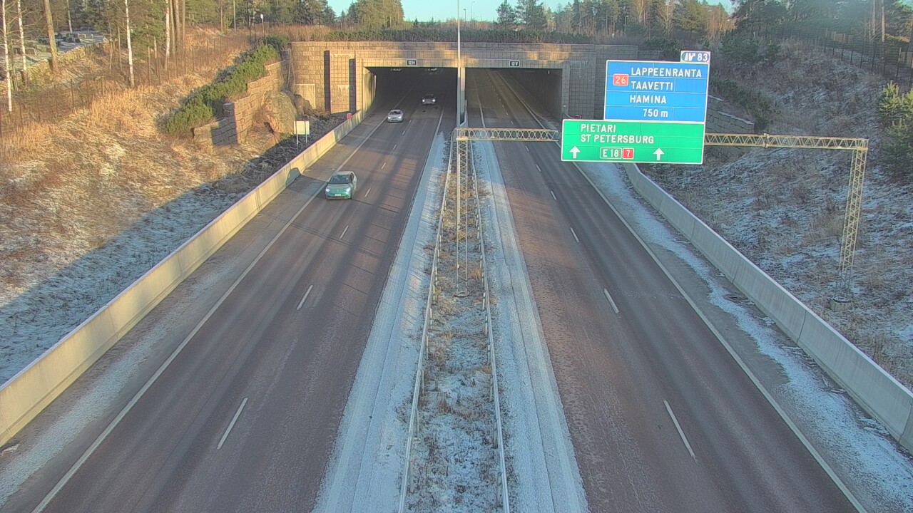 Kelikamerat Kuva Tie 7 Hamina, Husula, suuaukko länsi, Hamina, Kymenlaakso