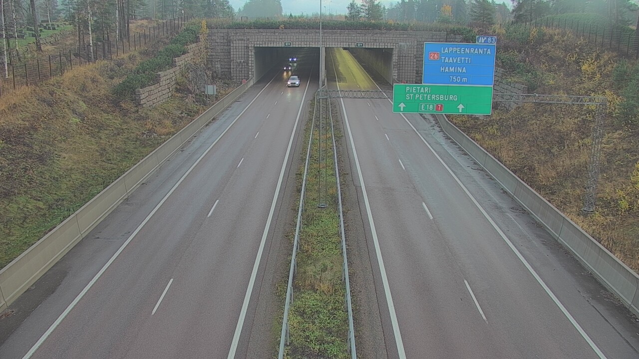 Kelikamerat Kuva Tie 7 Hamina, Husula, suuaukko länsi, Hamina, Kymenlaakso