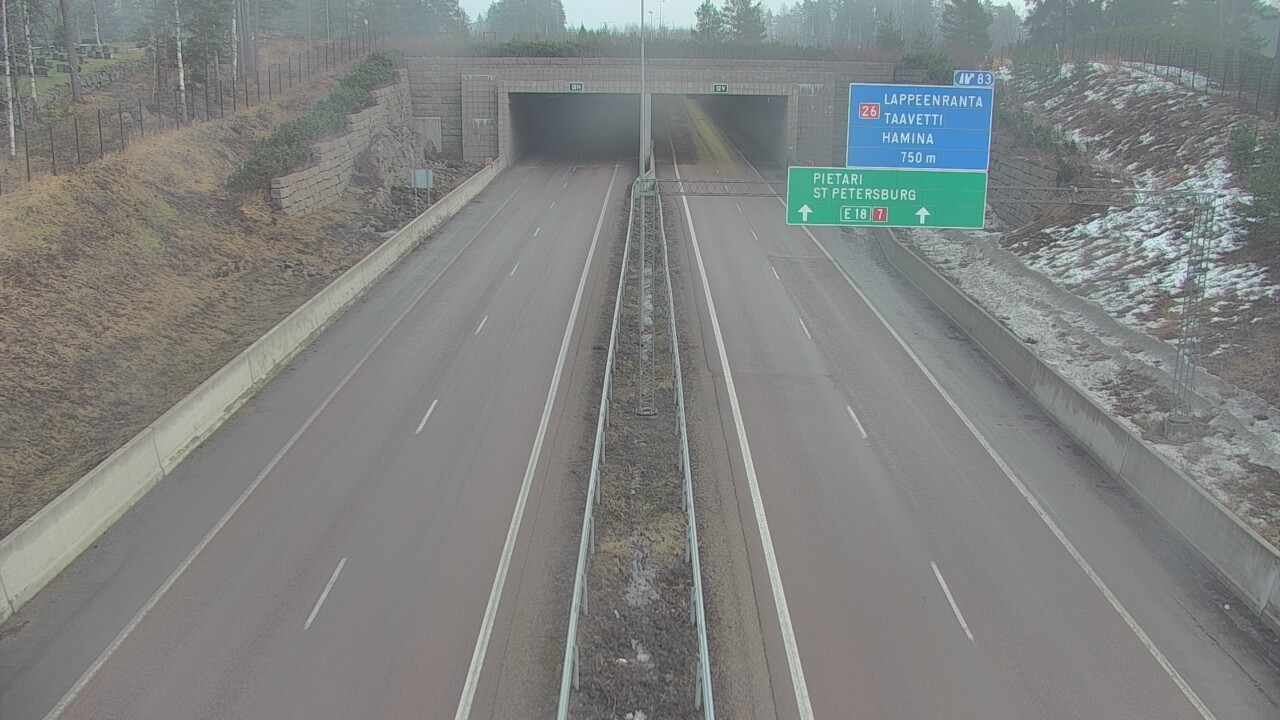 Kelikamerat Kuva Tie 7 Hamina, Husula, suuaukko länsi, Hamina, Kymenlaakso