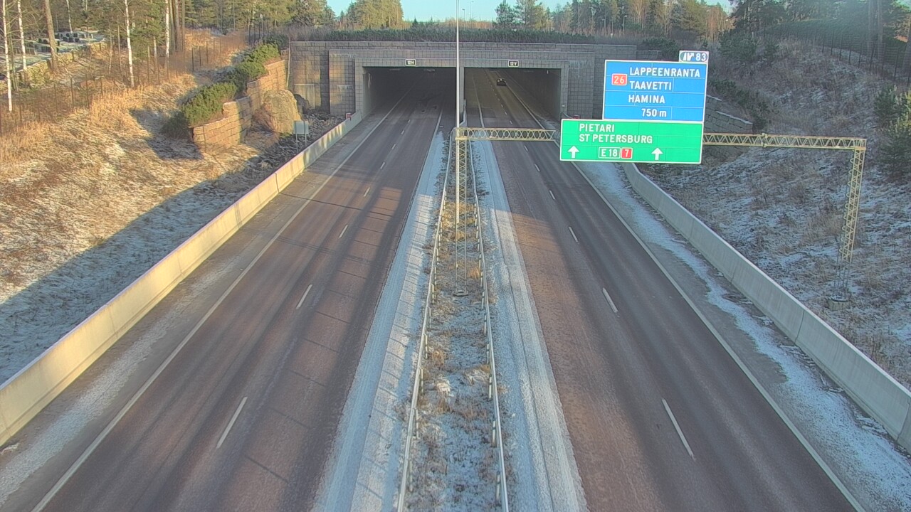 Kelikamerat Kuva Tie 7 Hamina, Husula, suuaukko länsi, Hamina, Kymenlaakso