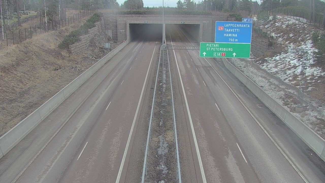 Kelikamerat Kuva Tie 7 Hamina, Husula, suuaukko länsi, Hamina, Kymenlaakso