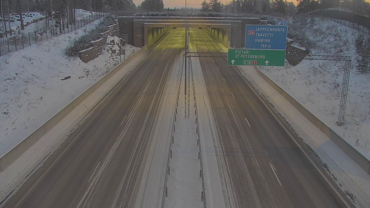 Kelikamerat Kuva Tie 7 Hamina, Husula, suuaukko länsi, Hamina, Kymenlaakso