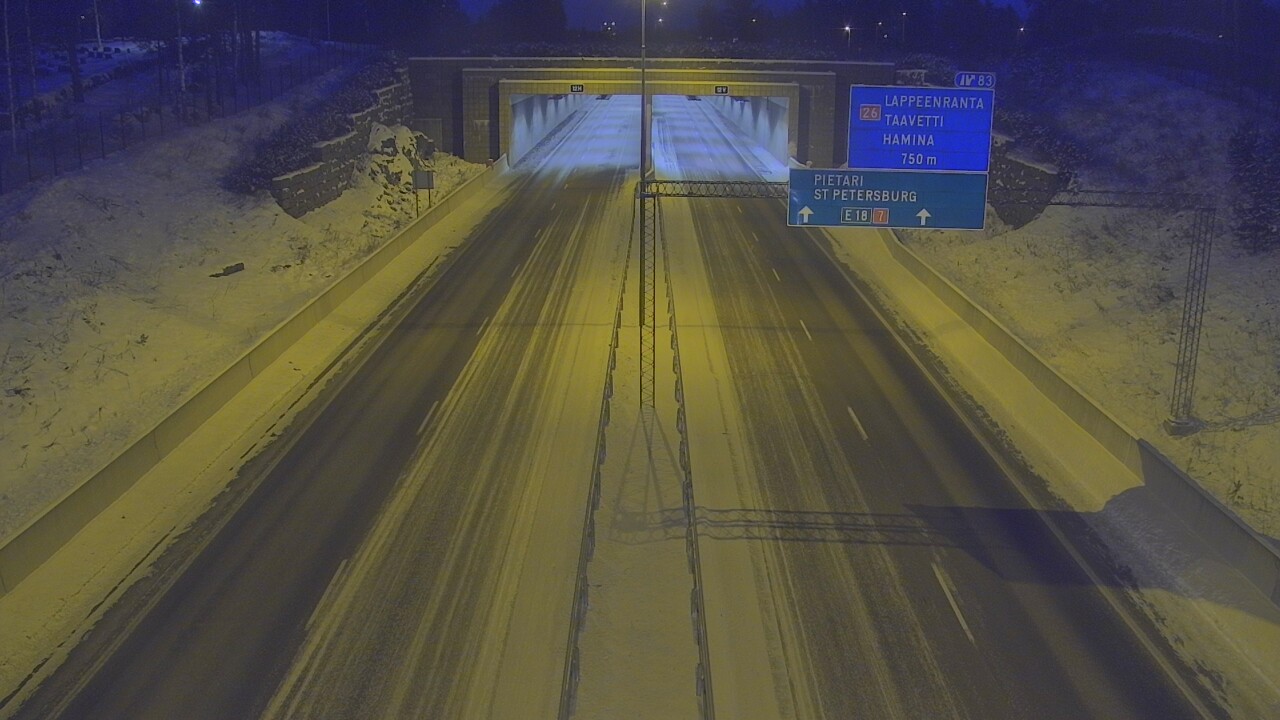 Kelikamerat Kuva Tie 7 Hamina, Husula, suuaukko länsi, Hamina, Kymenlaakso