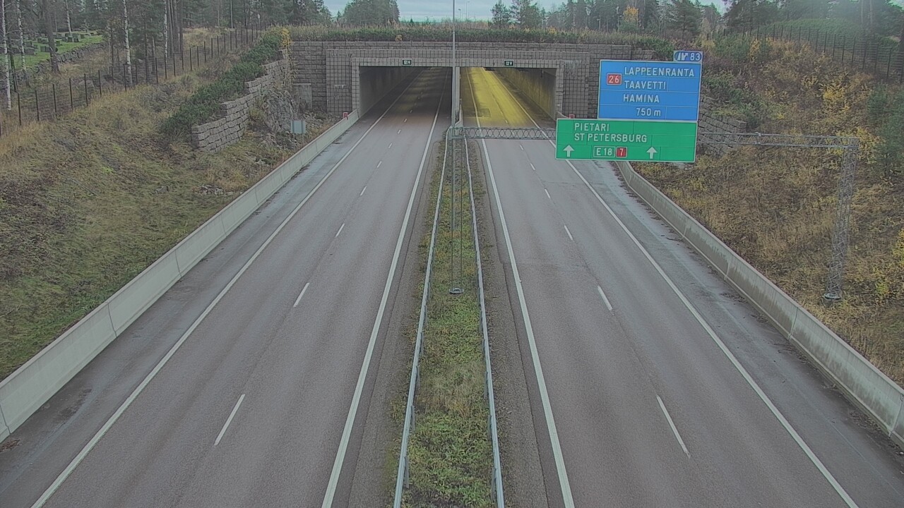 Kelikamerat Kuva Tie 7 Hamina, Husula, suuaukko länsi, Hamina, Kymenlaakso