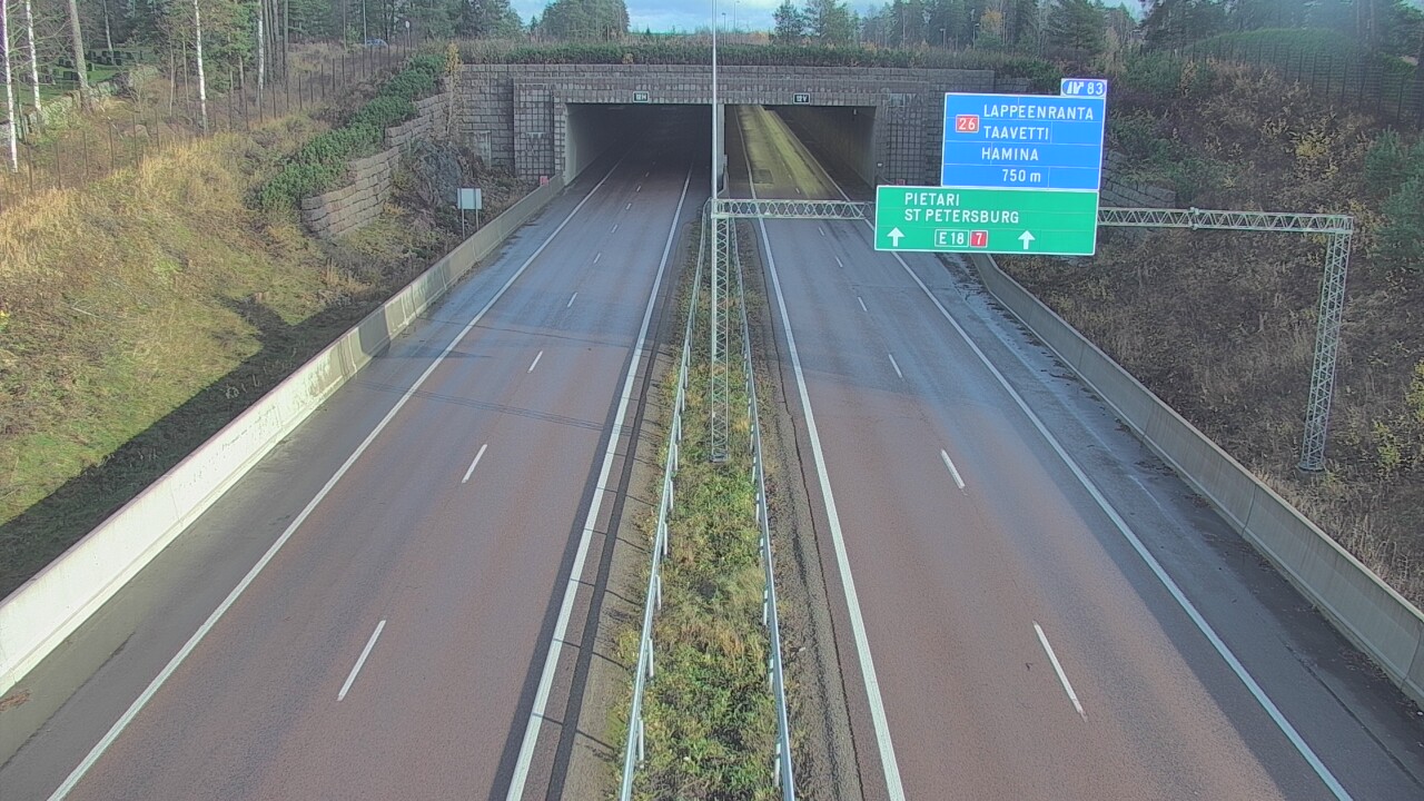 Kelikamerat Kuva Tie 7 Hamina, Husula, suuaukko länsi, Hamina, Kymenlaakso