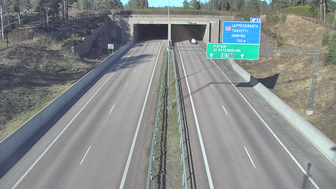 Weather Camera Image Väg 7 Fredrikshamn, Husula, suuaukko väst, Hamina, Kymenlaakso