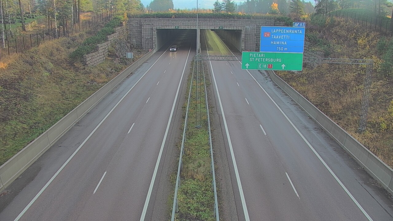 Kelikamerat Kuva Tie 7 Hamina, Husula, suuaukko länsi, Hamina, Kymenlaakso