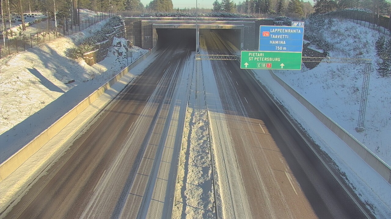 Kelikamerat Kuva Tie 7 Hamina, Husula, suuaukko länsi, Hamina, Kymenlaakso