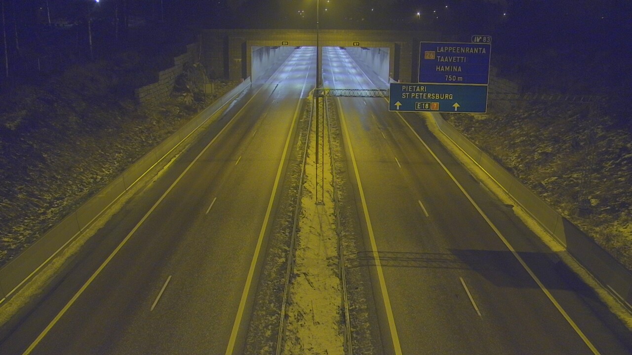 Weather Camera Image Väg 7 Fredrikshamn, Husula, suuaukko väst, Hamina, Kymenlaakso