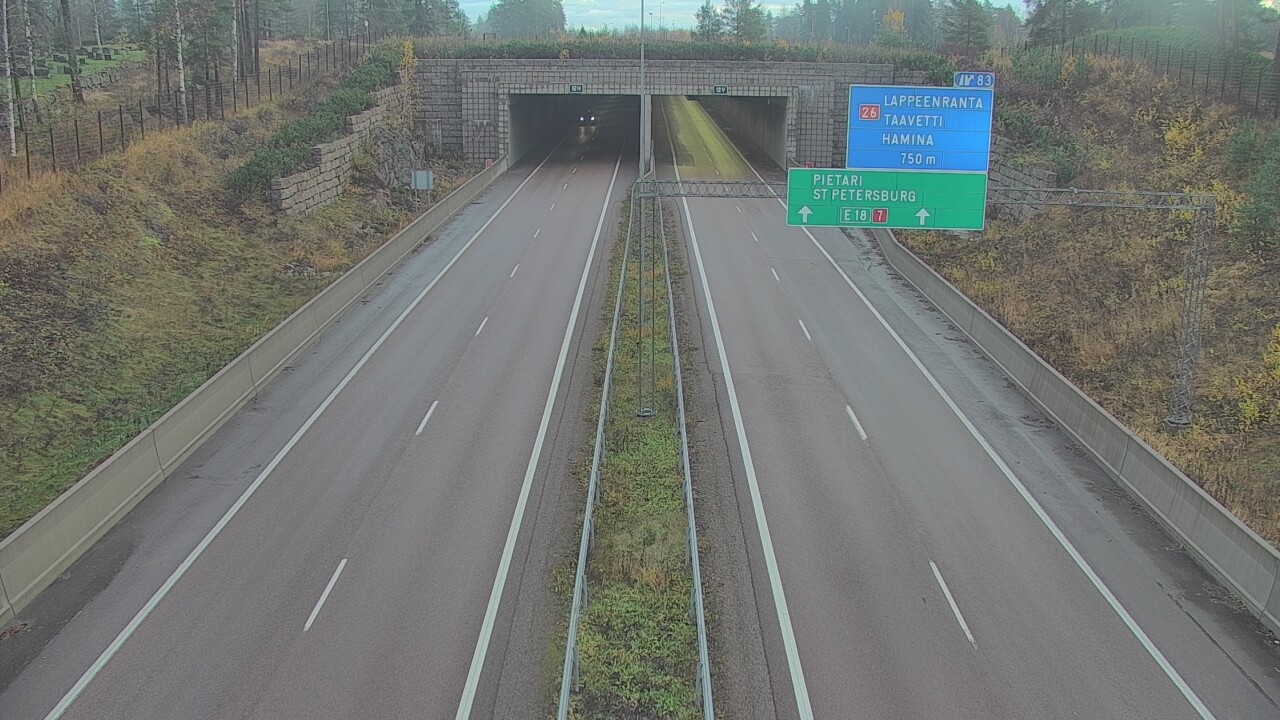 Kelikamerat Kuva Tie 7 Hamina, Husula, suuaukko länsi, Hamina, Kymenlaakso