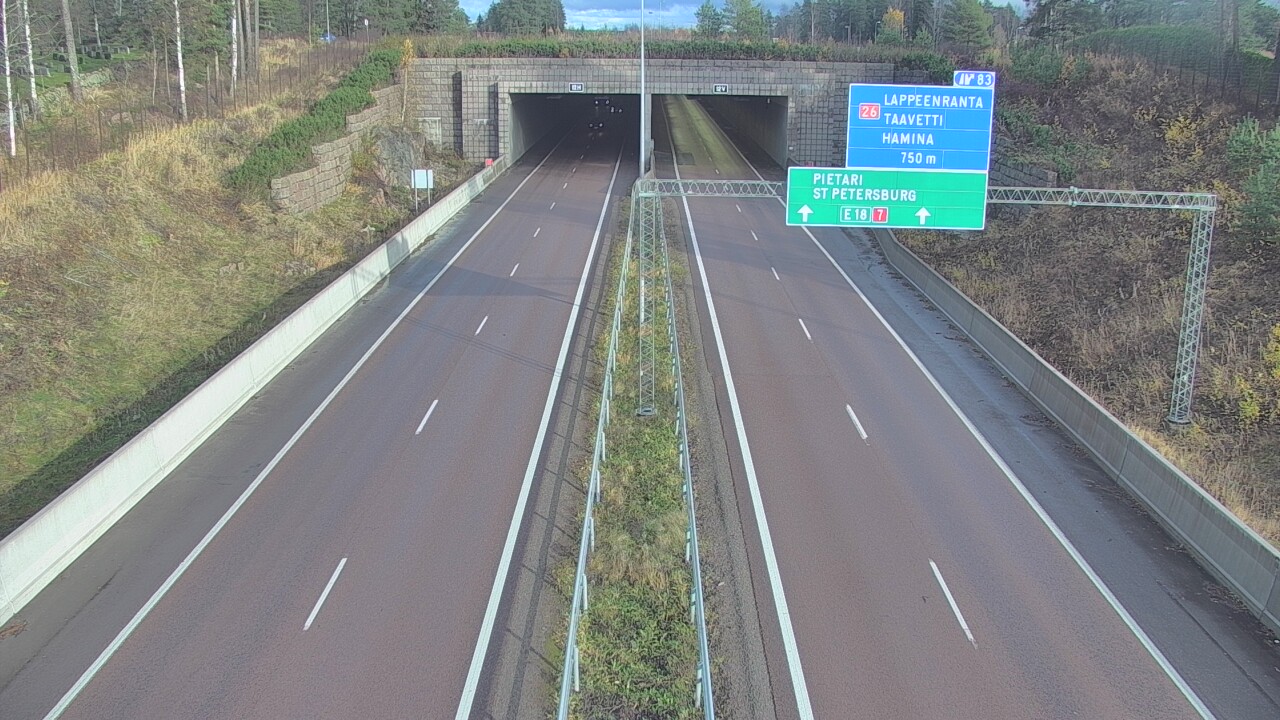 Kelikamerat Kuva Tie 7 Hamina, Husula, suuaukko länsi, Hamina, Kymenlaakso