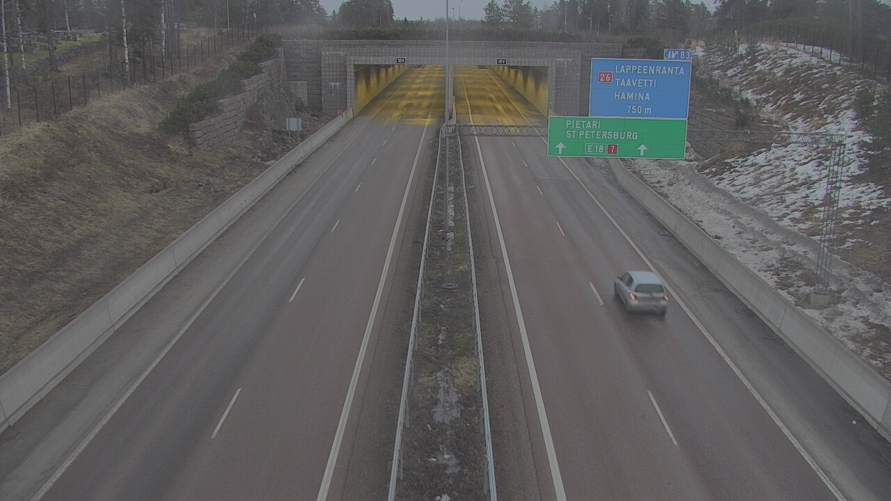 Kelikamerat Kuva Tie 7 Hamina, Husula, suuaukko länsi, Hamina, Kymenlaakso