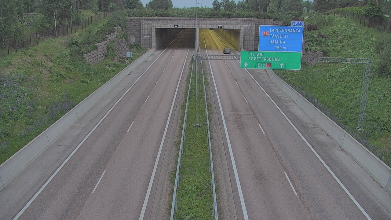 Kelikamerat Kuva Tie 7 Hamina, Husula, suuaukko länsi, Hamina, Kymenlaakso