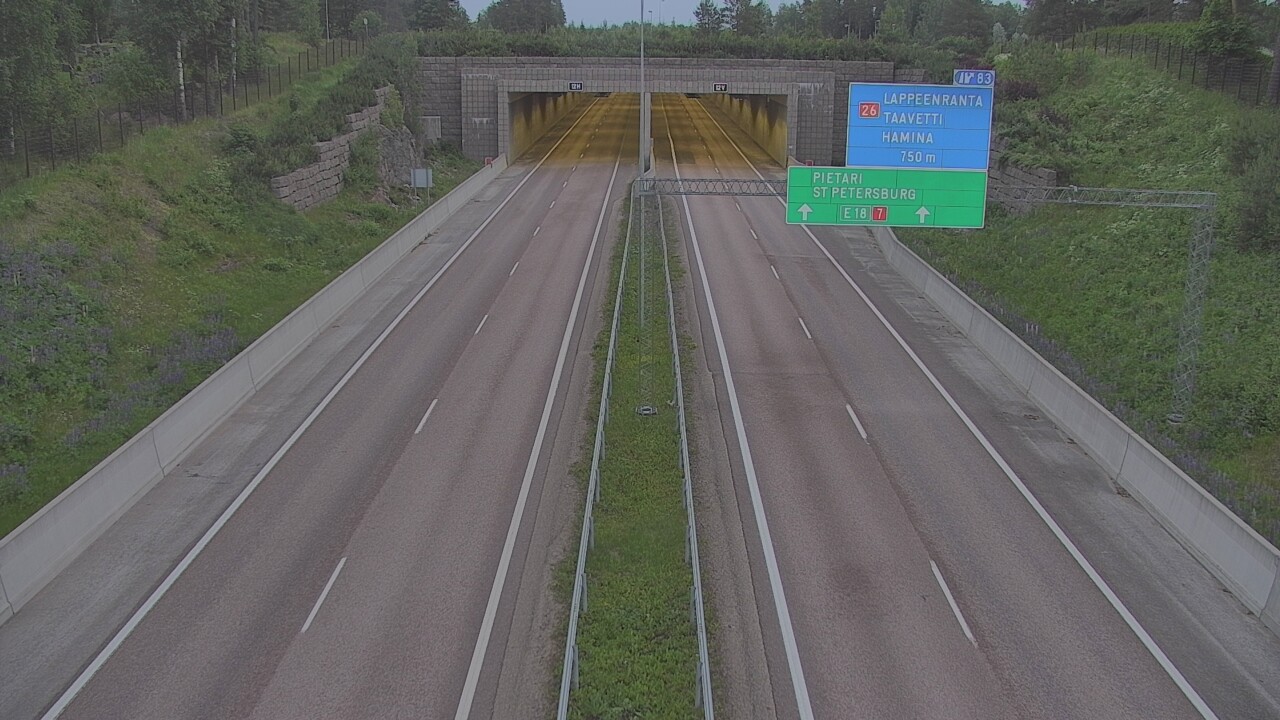 Kelikamerat Kuva Tie 7 Hamina, Husula, suuaukko länsi, Hamina, Kymenlaakso