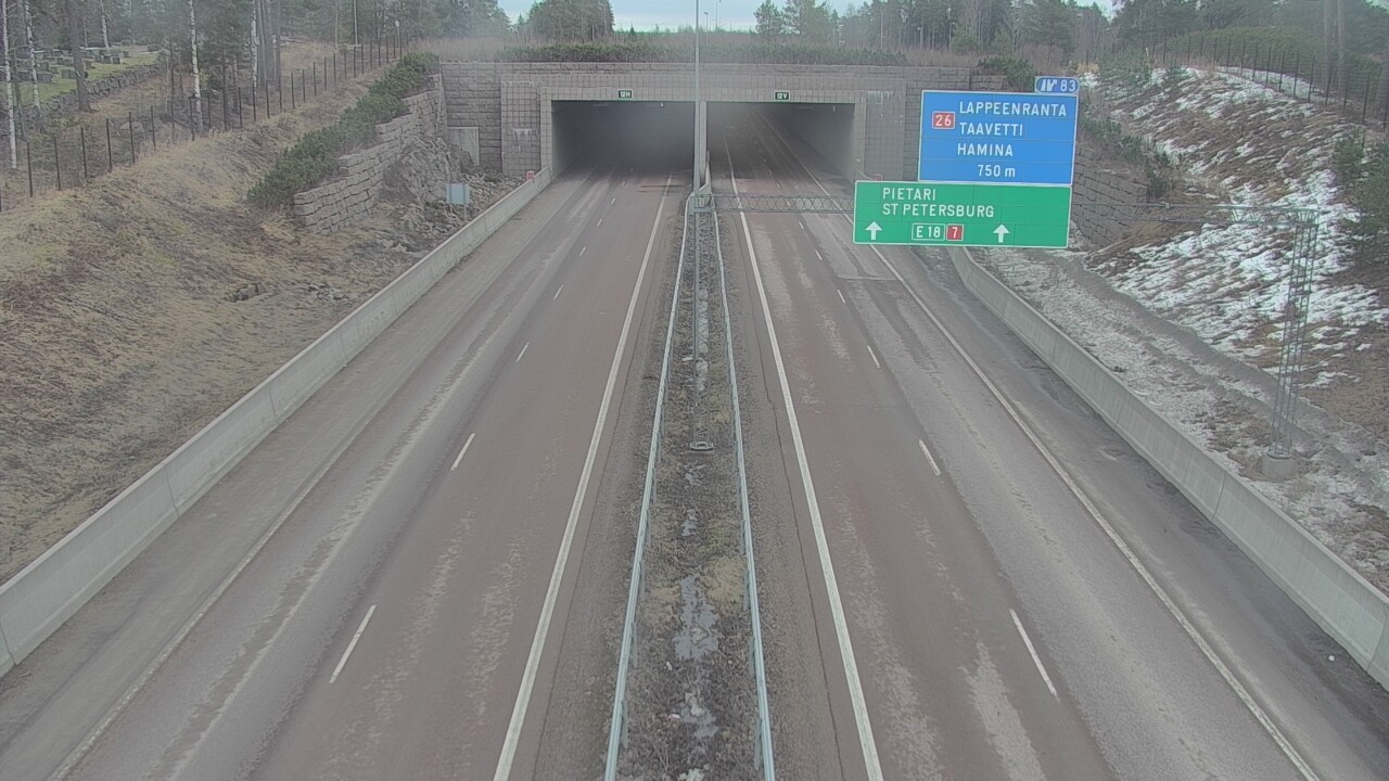 Kelikamerat Kuva Tie 7 Hamina, Husula, suuaukko länsi, Hamina, Kymenlaakso