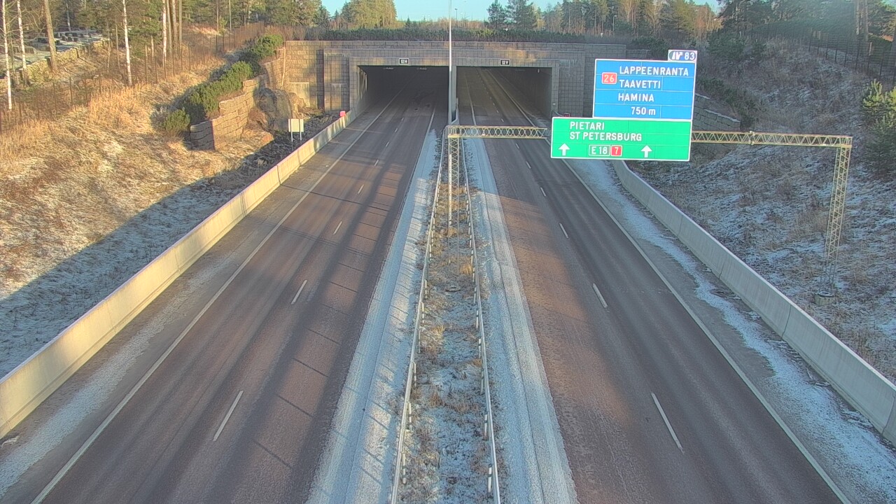 Kelikamerat Kuva Tie 7 Hamina, Husula, suuaukko länsi, Hamina, Kymenlaakso