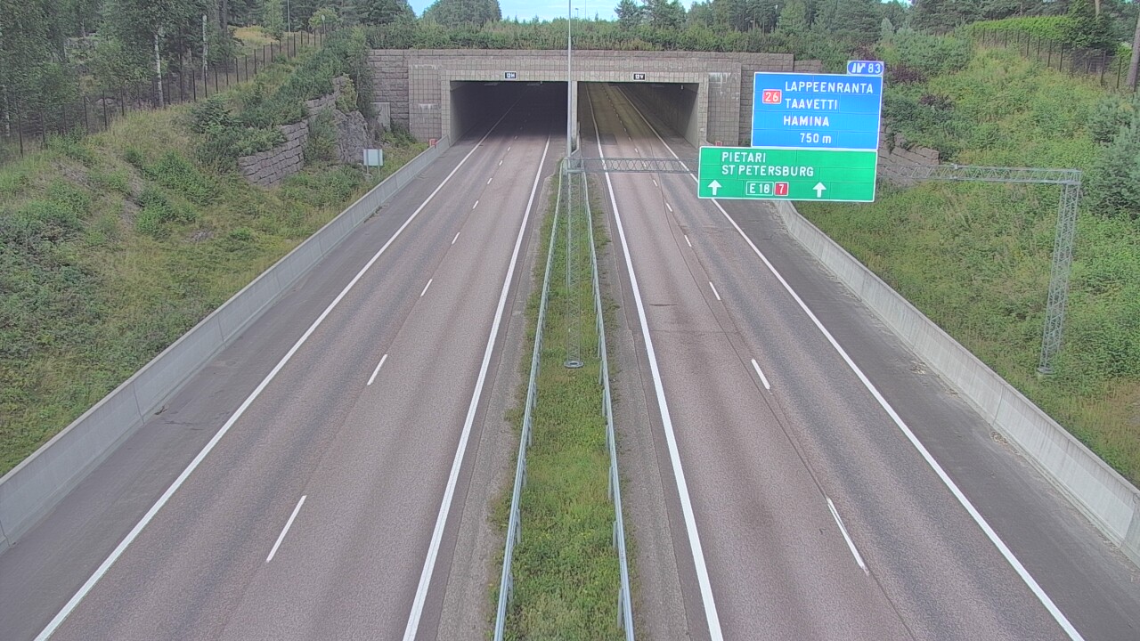 Kelikamerat Kuva Tie 7 Hamina, Husula, suuaukko länsi, Hamina, Kymenlaakso