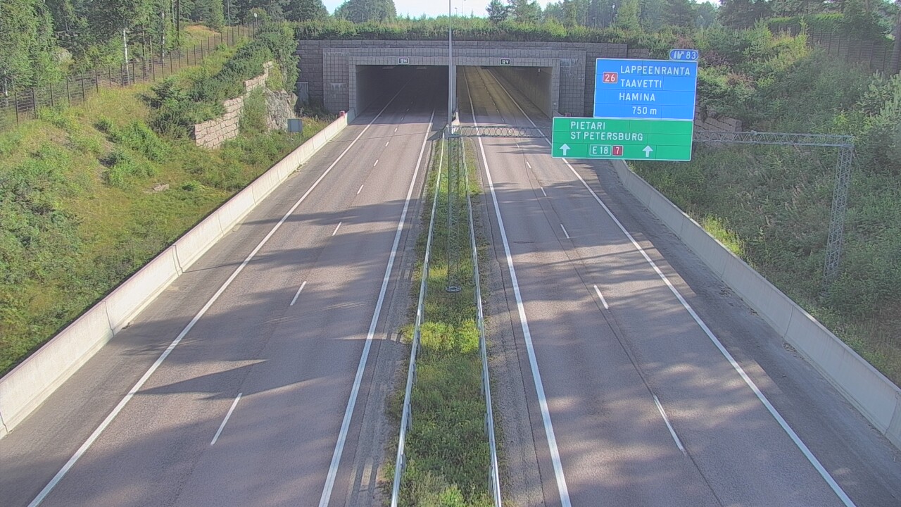 Weather Camera Image Road 7 Hamina, Husula, suuaukko west, Hamina, Kymenlaakso
