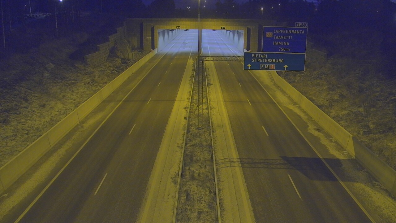 Kelikamerat Kuva Tie 7 Hamina, Husula, suuaukko länsi, Hamina, Kymenlaakso