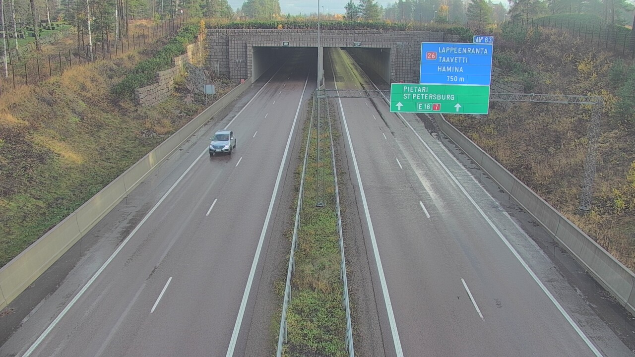 Kelikamerat Kuva Tie 7 Hamina, Husula, suuaukko länsi, Hamina, Kymenlaakso