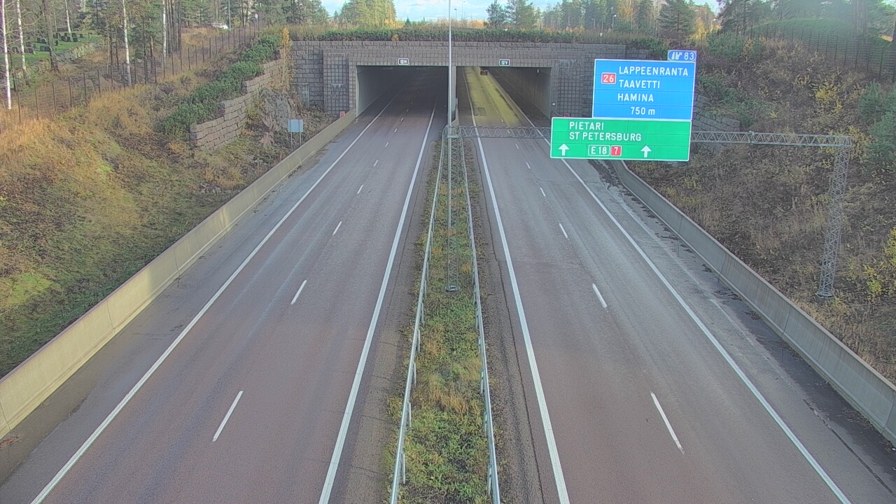 Kelikamerat Kuva Tie 7 Hamina, Husula, suuaukko länsi, Hamina, Kymenlaakso