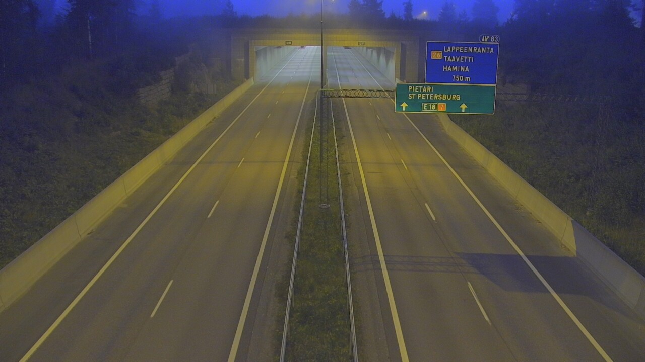 Kelikamerat Kuva Tie 7 Hamina, Husula, suuaukko länsi, Hamina, Kymenlaakso