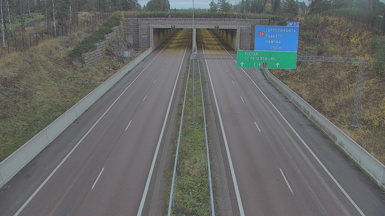 Kelikamerat Kuva Tie 7 Hamina, Husula, suuaukko länsi, Hamina, Kymenlaakso